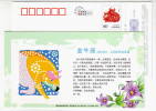 Taurus Star,Sign Of Zodiac,12 Constellation,flower,China 2009 Hainan New Year Greeting Advert Pre-stamped Card - Astrology