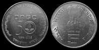 INDIA REPUBLIC  5  RUPIAS  2006   SC/UNC  "50 YEARS  ONGC"    DL-7085 - Inde