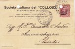 SAMPIERDARENA / LICATA - Card _Cartolina Pubbl. 9.7.1918  " Soc. COLLOID " - Cent. 10 (Marche Da Bollo Sul Retro) - Reklame