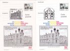 DEPORTED MEMORIAL TEMPLE, JUDAISME, 2X, 2000, CARD STATIONERY, ENTIER POSTAL, OBLITERATION CONCORDANTE, ROMANIA - Jewish