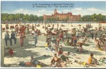 USA, Sunbathing On Beautiful Tampa Bay, St. Petersburg, Florida, "The Sunshine City" Unused Linen Postcard [P8548] - St Petersburg