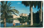 USA, Magnificent View Of St. Petersburg Skyline, Reflected From Mirror Lake, Florida, 1959 Used Postcard [P8556] - St Petersburg