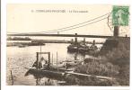 78  - CONFLANS-FIN-d´OISE  -  Le Pont Suspendu  -  Bateaux à Vapeur - Barques De Promenade - Conflans Saint Honorine