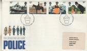 F D C GRANDE BRETAGNE CHEVAL POLICE  1979   N* YVERT  913/6 - 1971-1980 Decimal Issues