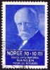 Norway 1935 International Bureau Nansen 30 + 10 Ore Blue Y & T 167 - Gebruikt