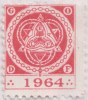 Freemasonry, Plumbline, Plumb Line, Trowel, Compass, Grand Orient De France, RARE Masonic Seal 1964, France - Franc-Maçonnerie