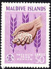 Msc307 Maldives 1963, SG123 50L Freedom From Hunger, Mounted Mint - Seychelles (...-1976)