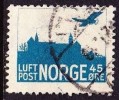 Norway 1927-34 45 Ore Bluegreen Y & T P A 1 - Usati