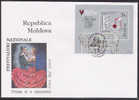 1998 Moldawien   Mi. Bl. 16  FDC  Europa - 1998