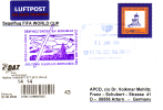 Sonderflugpost - Segelflug - Fussball WM 2006 - SVR - Privatpost 1.7.06  [dx34b] - Private & Local Mails