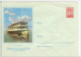 Russia USSR 1956 Transport Ship Ships Volga River - 1950-59