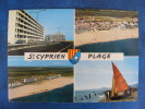 CPSM 14.5 X 10 CM..ST CYPRIEN PLAGES..MULTI VUES....1970 - Saint Cyprien