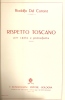 PARTITION DE RODOLFO DEL CORONA: RISPETTO TOSCANO - PER CANTO E PIANOFORTE - D-F