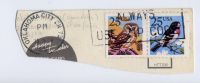 Delcampe - USA-Paire De Timbres  Chouette  Et Autre Oiseau  Sur Fragment Carte Postale--cachet  Oklahoma City- "Always Use Zip Code - Owls
