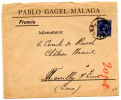 Lettre Commerciale De Malaga Pour Marcilly Sur Eure (17.07.1893)_ Type Pelon - Lettres & Documents