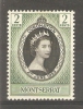 MONTSERRAT- 1953 CORONATION 2c MH *  SG 136 - Montserrat
