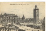 Carte Postale Ancienne Gravelines - La Place D'Armes. Marché - Commerce - Gravelines