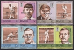 TUVALU // Joueurs De Cricket Surchargés SPECIMEN // 8v Neufs // Mnh - Tuvalu