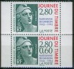 Cinquantenaire De La Marianne De Gandon - FRANCE - Paire Détachée De Carnet - N° 2933-2934 ** - 1995 - Journée Du Timbre