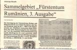 Rumänien. Moldau-Ochsenköpfe (3. Ausgabe) Viele Informationen/Abbildungen/Stempel/Tarife Etc. Auf 5 DIN A 4 Seiten - Philatélie Et Histoire Postale