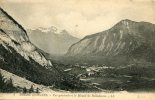 CPA 38 BOURG D OISANS VUE GENERALE ET LE MASSIF DE BELLEDONNE 1924 - Bourg-d'Oisans