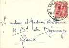 938/18 -  Enveloppe Carte De Visite TP Lion Héraldique 1 F Cachet Touristique WETTEREN Boom En Rozenkwekerijen 1960 - 1951-1975 Heraldic Lion