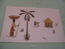 Livres Pour Enfants Rwandais...Malters......scene Villagoise..collage En Feuilles De Bananier... - Ruanda