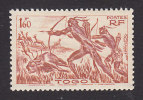 Togo, Scott #288, Mint Hinged, Hunters, Issued 1941 - Sin Clasificación