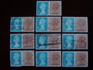 Great Britain PAIRS SE-TENANT From BOOKLETS PANE X845p USED X 10 PAIRS. - Carnets