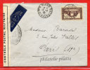 ALGERIE LETTRE CENSUREE DU 15/02/1940 DE ALGER POUR PARIS FRANCE - Storia Postale