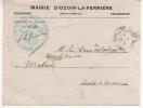 LETTRE EN FRANCHISE DE MAIRIE D'OZOIR LA FERRIERE (SEINE ET MARNE) DU 21/1/1915 - Frankobriefe