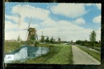 ANSICHTKAART Uit KINDERDIJK (1083) MOLENS * MOULIN * WINDMILLS  * GELOPEN NAAR LEIDEN - Kinderdijk