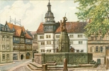 Eisenach, Marktplatz Mit Hofapotheke, Künstlerkarte, Sign. M. Lehnert, 1925 - Eisenach