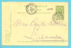 Entier Met Cirkelstempel TIRLEMONT (STATION) Met Naamstempel (griffe D´origine) LINCENT - Linear Postmarks