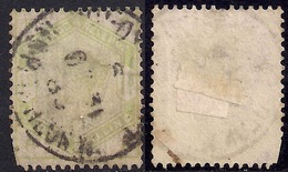 GB 1883 - 84 QV 1/-d Dull Green Used Stamp SG 196 ( P & K ) CV £325 ( B938 ) - Usati