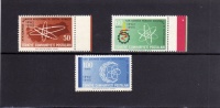 TURCHIA - TURKÍA - TURKEY 1963 RICERCHE NUCLEARI - NUCLEAR RESEARCH SERIE COMPLETA MNH - Unused Stamps