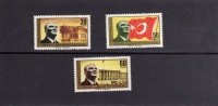 TURCHIA - TURKÍA - TURKEY 1963 ANNIVERSARIO REPUBBLICA TURCA - ANNIVERSARY OF THE TURKISH REPUBLIC SERIE COMPLETA MNH - Nuovi