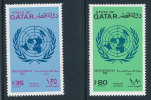 QATAR  1980 UNITED NATIONS DAY SC# 583-584 VF MNH - Qatar