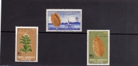 TURCHIA - TURKÍA - TURKEY 1965 TABACCO - TOBACCO SERIE COMPLETA MNH - Ungebraucht