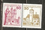 Germany (Berlin) 1977 Burgen Und Schlosser MH.10  (**) MNH  Mi.W 61 - Se-Tenant