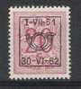 Belgie OCB 617 (**) - Typo Precancels 1951-80 (Figure On Lion)