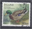 ICELAND 1987 Birds. Mallard - 90k. FU - Usados