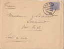 6456# ESPAGNE LETTRE MINISTERE DE LA GUERRE Obl MADRID 1886 Pour ECANCOURT Par TRIEL SEINE ET OISE - Lettres & Documents