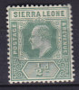 Sierra Leone 1905 Mi. 55     ½ P King König Edward VII. MH* - Sierra Leone (...-1960)