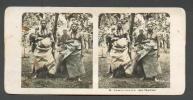 SAMOA , APIA , ETHNIC MEN , OLD STEREO CARD - Stereoskopie