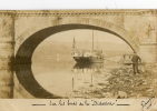 HENDATE (64) Carte Photo Bords De La Bidassoa Bateau Pecheur - Hendaye