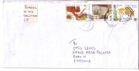 GOOD GREECE Postal Cover To ESTONIA 2011 - Good Stamped - Briefe U. Dokumente