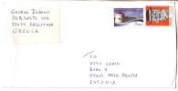 GOOD GREECE Postal Cover To ESTONIA 2011 - Good Stamped - Covers & Documents