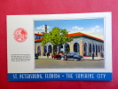 > St Petersburg Fl    Main Post Office With City Seal  Linen---- --------- ------- Ref  469 - St Petersburg