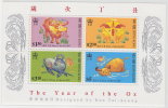 1997 Hong Kong MNH ** Stamps. Souvenir Sheet. The Year Of The Ox. (H93a004) - Blokken & Velletjes